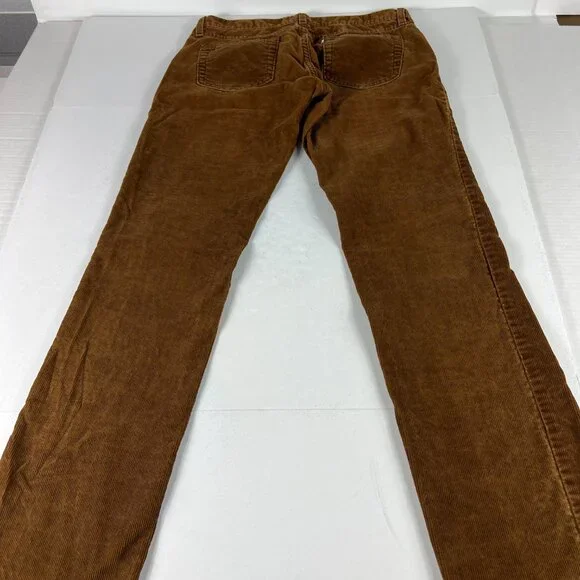 Y2K Levi's Corduroy Pants Women's Measured 31x32 Straight Brown Stretch Tag 6M - Picture 8 of 16